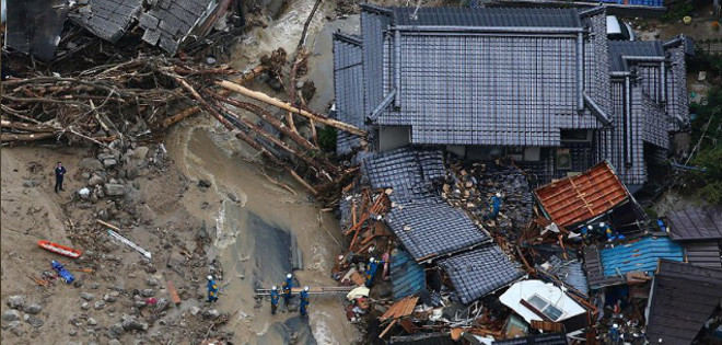Al menos 32 muertos y 9 desaparecidos en deslaves en Hiroshima