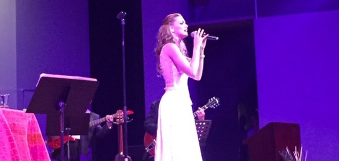 Carolina Aguirre se lució en concierto debut