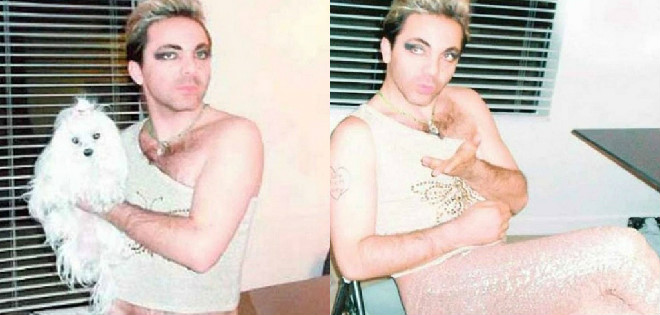 Polémicas fotos de Cristian Castro vestido de mujer