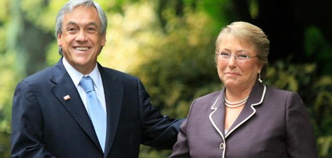 Piñera y Bachelet reciben reconocimiento de mandatarios extranjeros