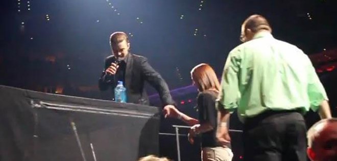 Justin Timberlake detiene concierto por propuesta matrimonial
