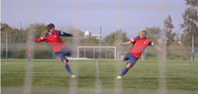 Japoneses emulan a los hermanos Korioto de &quot;Supercampeones&quot;