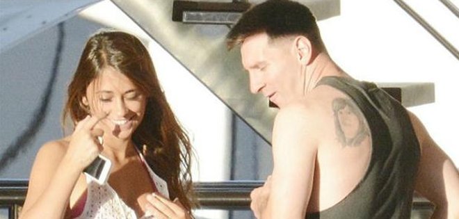 Messi y su mujer disfrutan de vacaciones en el Caribe
