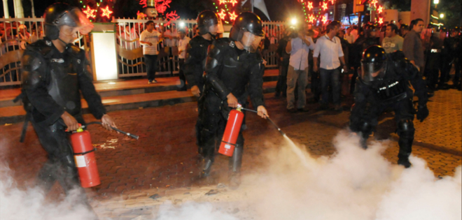 Presentan cargos contra detenido por manifestaciones en Guayaquil