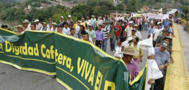 Huelga de sector agropecuario colombiano comienza sin mayores incidentes
