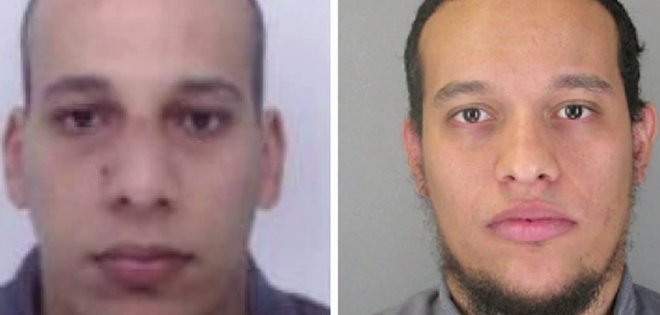 Los dos sospechosos del atentado, vistos en un auto al noreste de París