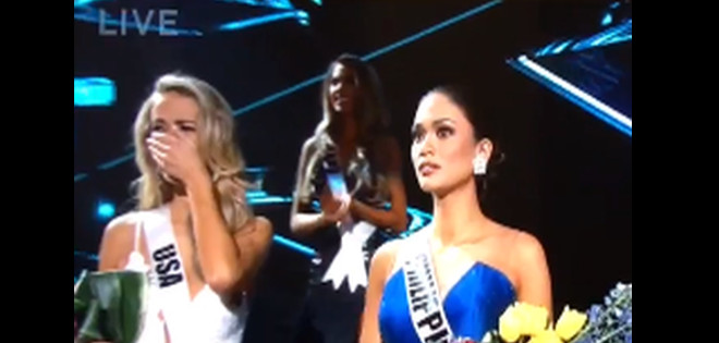 La reacción de Miss Estados Unidos ante el error en la coronación