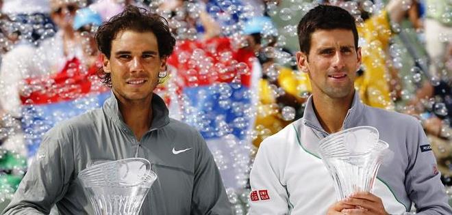 Rafael Nadal y Novak Djokovic lideran el tenis masculino