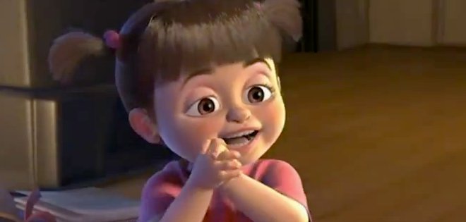 Así está la joven que hizo la voz de Boo para Monsters Inc