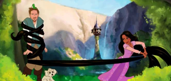 Joven enamorado convierte a su novia en princesa Disney