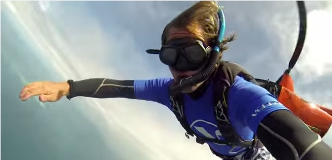VIDEO: El Scuba Skydiving, el más extremo de los deportes no apto para cardíacos