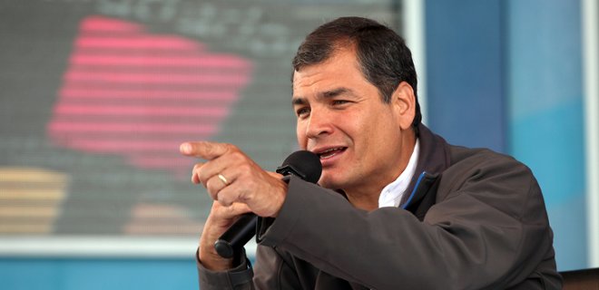 Correa anuncia que lanzará campaña &quot;La mano negra de Chevron&quot;
