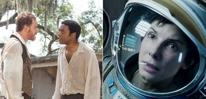 &quot;12 años de Esclavitud&quot; y &quot;Gravedad&quot;, favoritas a ganar como mejor película