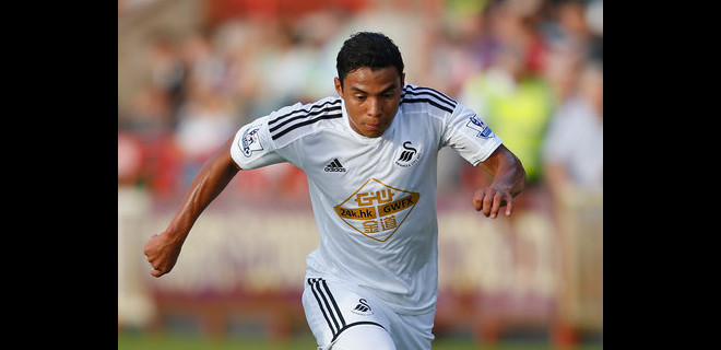 Jefferson Montero estuvo presente en la derrota del Swansea