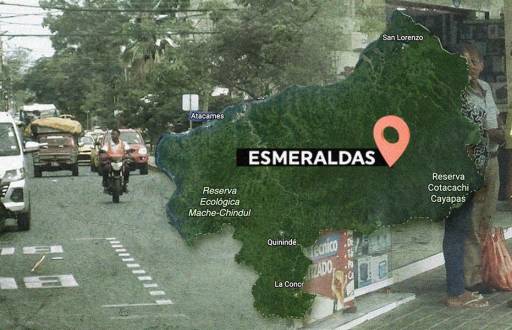 La ciudad de Esmeraldas está siendo asediada por bandas criminales. Este miércoles, el 95 % de los locales comerciales del centro de la ciudad cerraron a las 15:00 debido a amenazas.