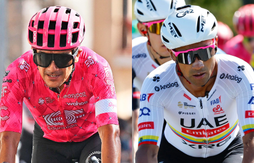 Richard Carapaz y Jhonatan Narváez en el Tour de Luxemburgo
