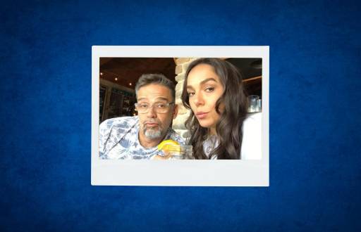 Pancho Terán y su hija Gabriela.