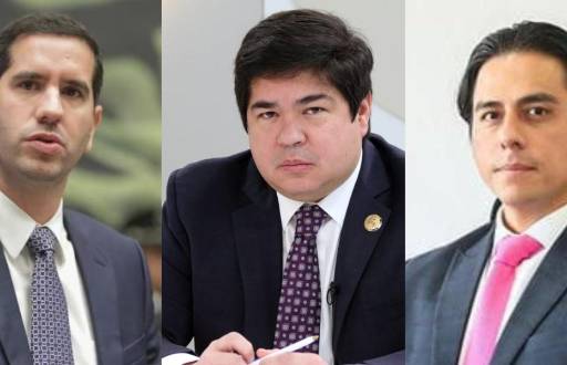 Roberto Luque, Arturo Félix y Roberto Calero.