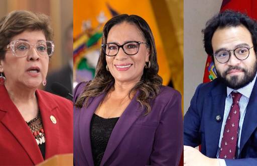 Ivonne Núñez, Zaida Rovira y Edgar Lama.