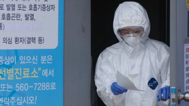 Caso de superpropagación de coronavirus en Corea del Sur