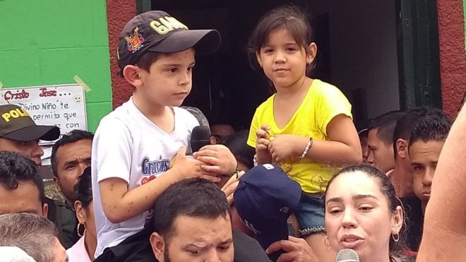 Liberan al niño de 5 años secuestrado en Colombia