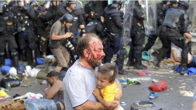 Crisis migratoria: brutalidad de la policía de Hungría conmociona a la ONU