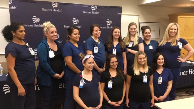 16 enfermeras embarazadas al mismo tiempo en un hospital de Arizona