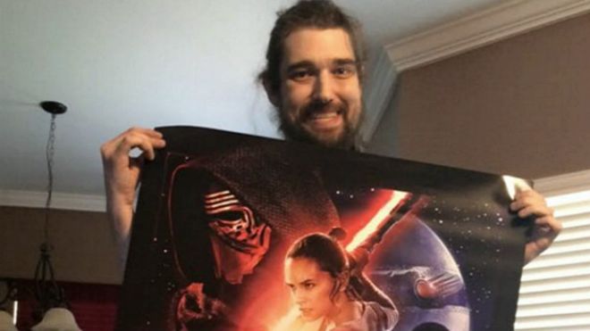 El joven enfermo terminal que cumplió su deseo de ver la última entrega de "Star Wars"