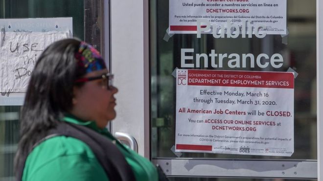 Coronavirus dispara desempleo en EEUU: 10 millones en dos semanas