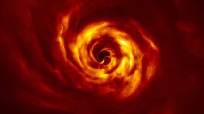 La espectacular imagen del &quot;nacimiento&quot; de un planeta captada por astrónomos desde Chile