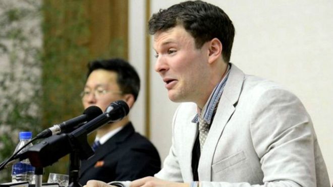 Quién es el estudiante de EE.UU. que fue condenado a 15 años de trabajos forzados en Corea del Norte