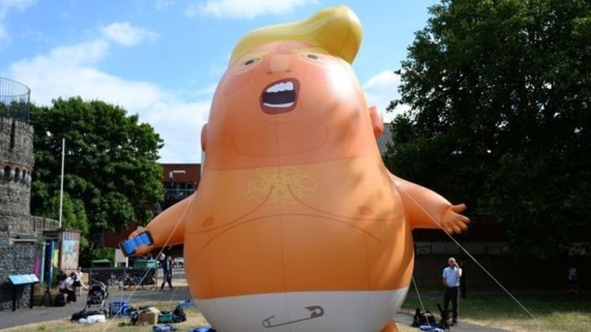 Bebé Trump: su peculiar muñeco inflable en Londres