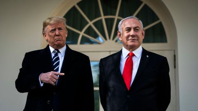 Trump propone un &quot;Estado Palestino&quot; con su capital en Jerusalén Oriental