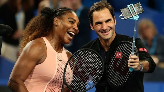 Así fue el duelo entre Roger Federer y Serena Williams
