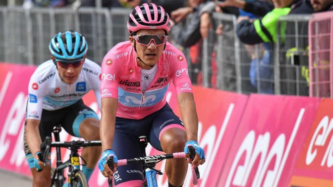 Las lágrimas de Richard Carapaz al ganar el Giro de Italia