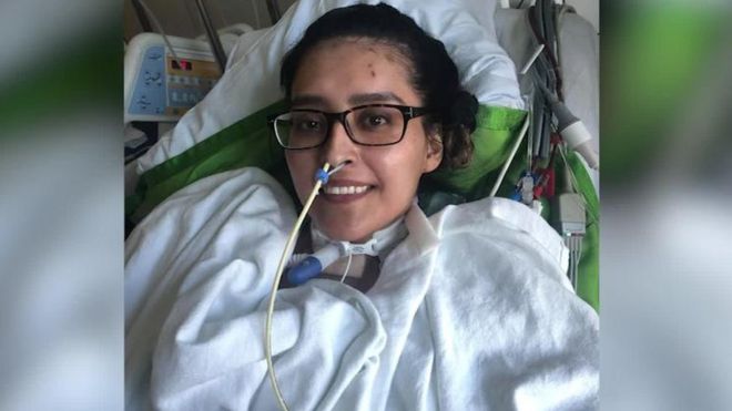 La joven con trasplante doble de pulmón tras el COVID