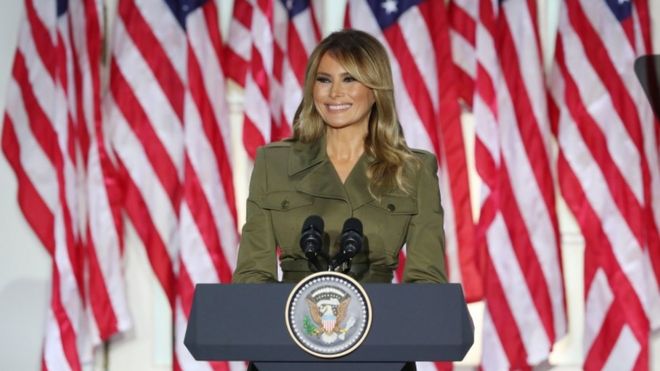 El emotivo discurso de la tradicional Melania Trump