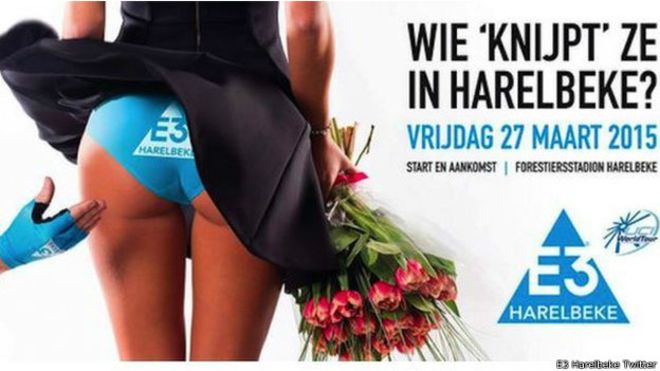 El polémico afiche sexista que sacudió al mundo del ciclismo