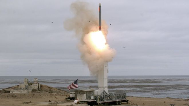 El misil que probó Estados Unidos por primera vez en 30 años