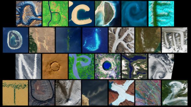 El alfabeto que la NASA creó con fotos sacadas desde el espacio