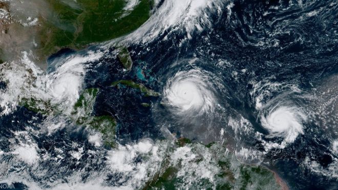 Irma, Katia y José: ¿es normal que haya tres huracanes activos a la vez en el Atlántico?