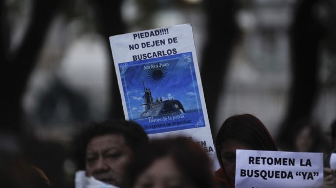 ARA San Juan: la búsqueda frustrada del submarino en Argentina