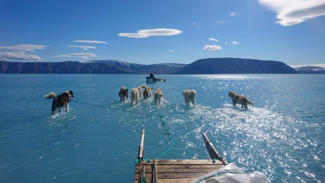 La imagen viral que muestra un &quot;inusual&quot; deshielo en Groenlandia