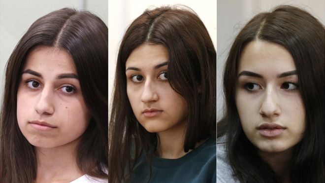 Las 3 hermanas Khachaturyan que mataron a su padre en Rusia
