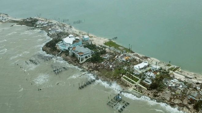 Las imágenes aéreas de la destrucción en Bahamas por Dorian