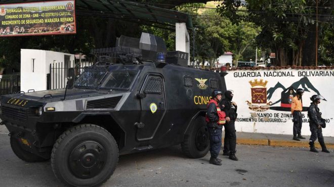 Venezuela: detienen a militares que intentaron sublevarse