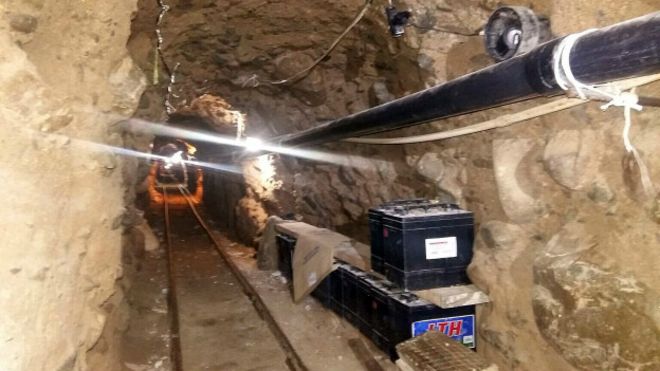 México: hallan túnel de tráfico de drogas atribuido al cartel de El Chapo Guzmán