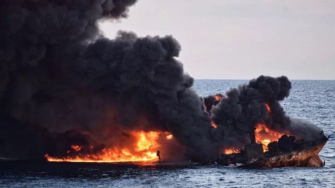 El desastre del Sanchi: el derrame de combustible más grande en décadas del que nadie habla