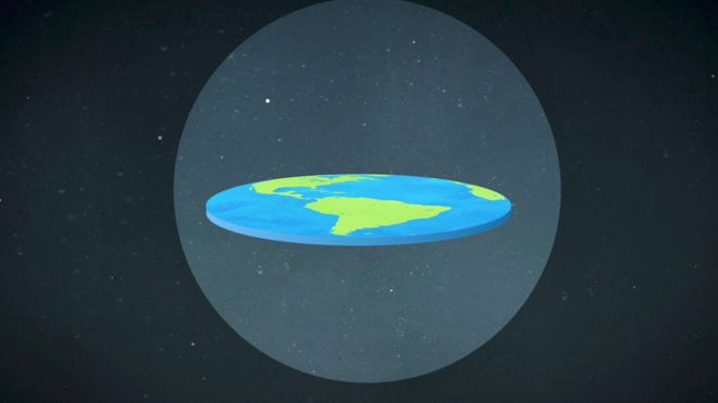 La teoría de la conspiración de que la Tierra es plana