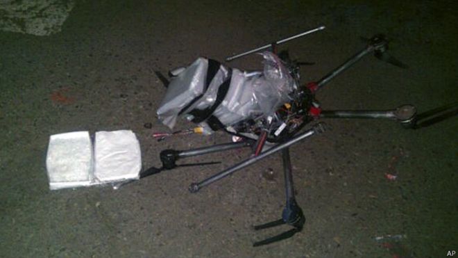 Cae dron con droga en el norte de México